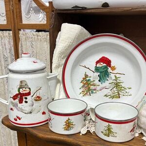 Hallmark Mitford Collection Plate enamel ware